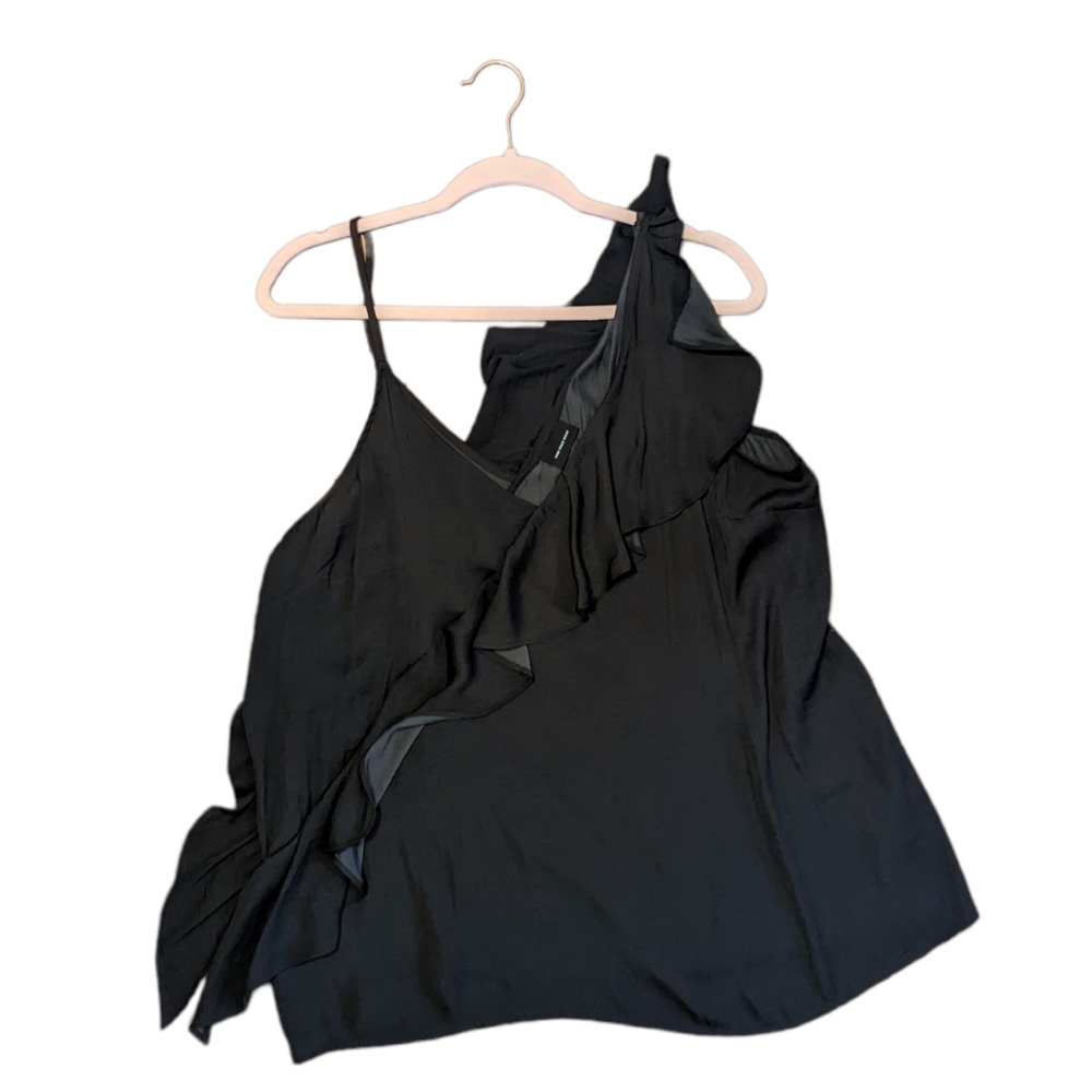 Flowy blouse one shoulder